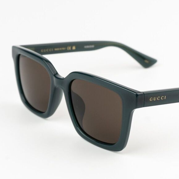NEW Gucci GG1582SK 003 Opal Blue Grey Brown Unisex Square Sunglasses GG 1582SK main image 4